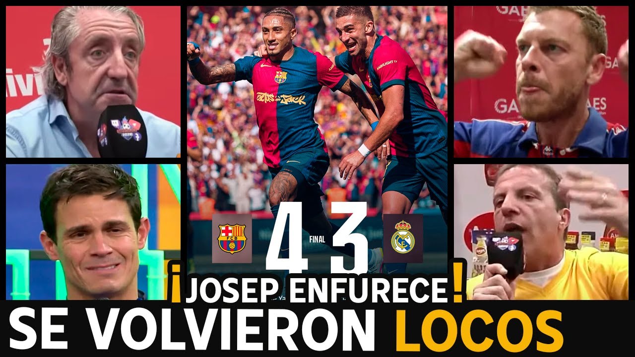 Locura en el CHIRINGUITO, Reacciones al clásico Barcelona vs Real Madrid, polémicas en penalti