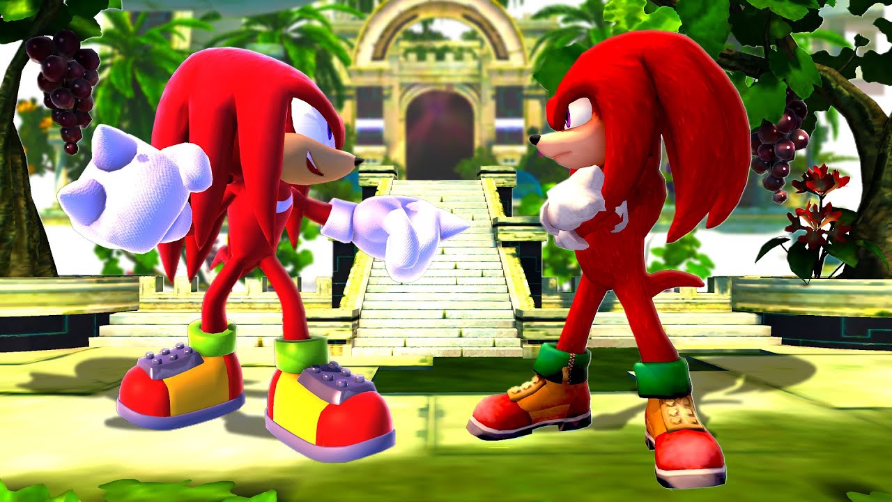 Playable Movie Knuckles in Sonic Generations