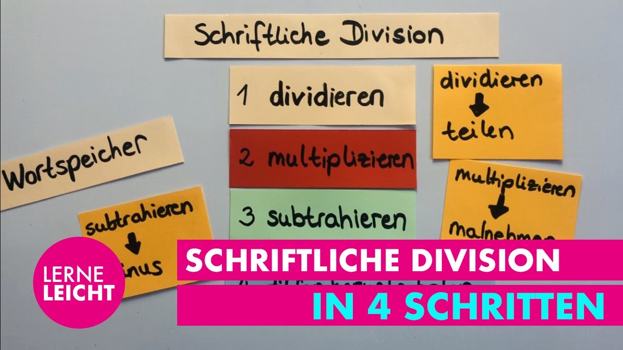 Schriftliche Division mit Probe - einfach erklärt - Mathematik Grundschule