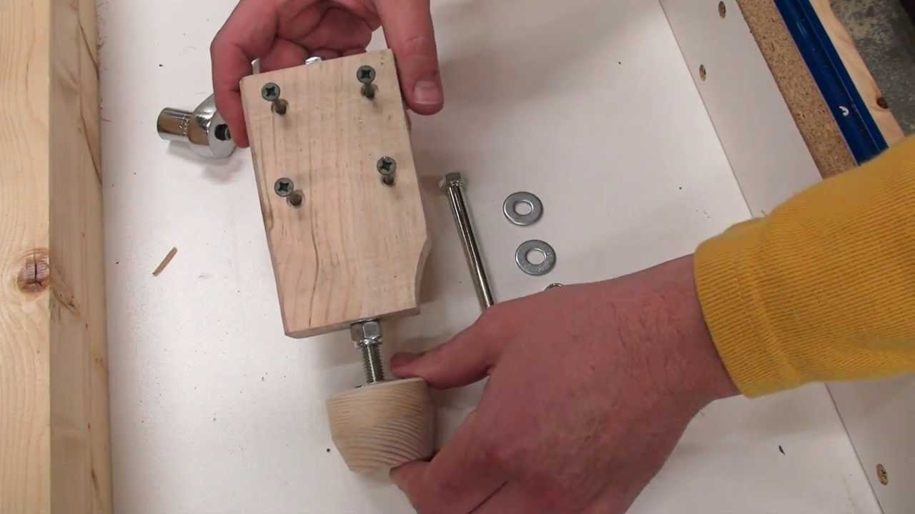 How to make your own table levelers for a workbench