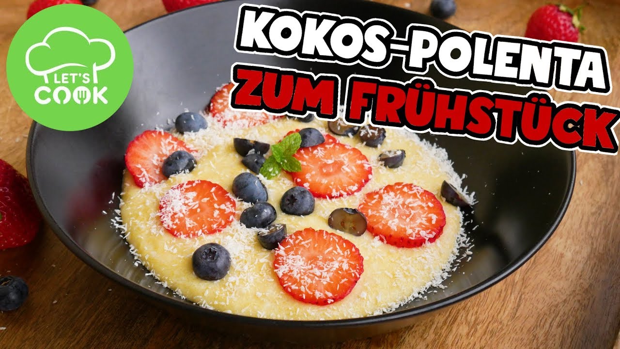 Einfache Frühstücksidee | Polenta mit Kokosmilch | vegan
