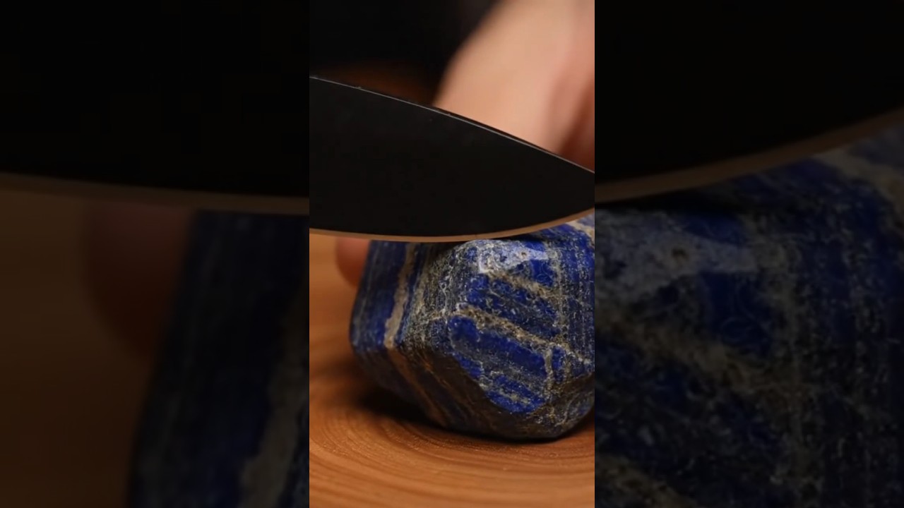 Satisfying ASMR &ndash; Raw Gemstone Cutting | Relaxing Crystal Sounds #slicingrawstones #sliceandsoothe