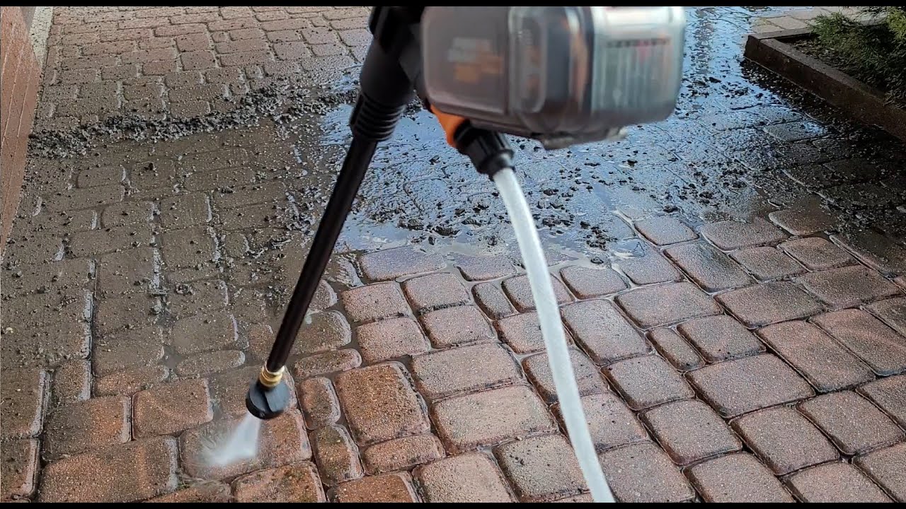 Renowacja kostki brukowej, sam to wykonasz - oraz extra test myjki ciśnieniowej Worx WG633E.9 Nitro.