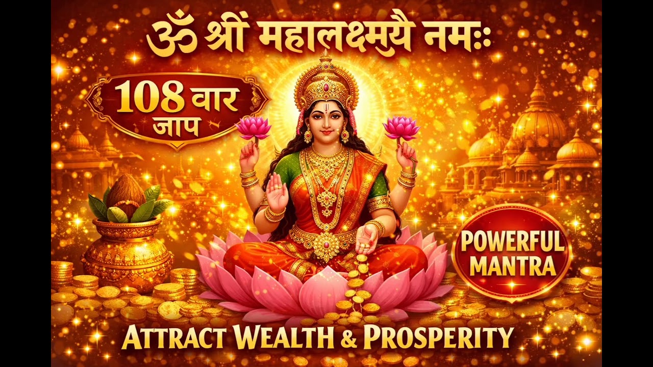 ॐ श्रीं महालक्ष्म्यै नमः॥ | 108 बार जप | धन व समृद्धि मंत्र