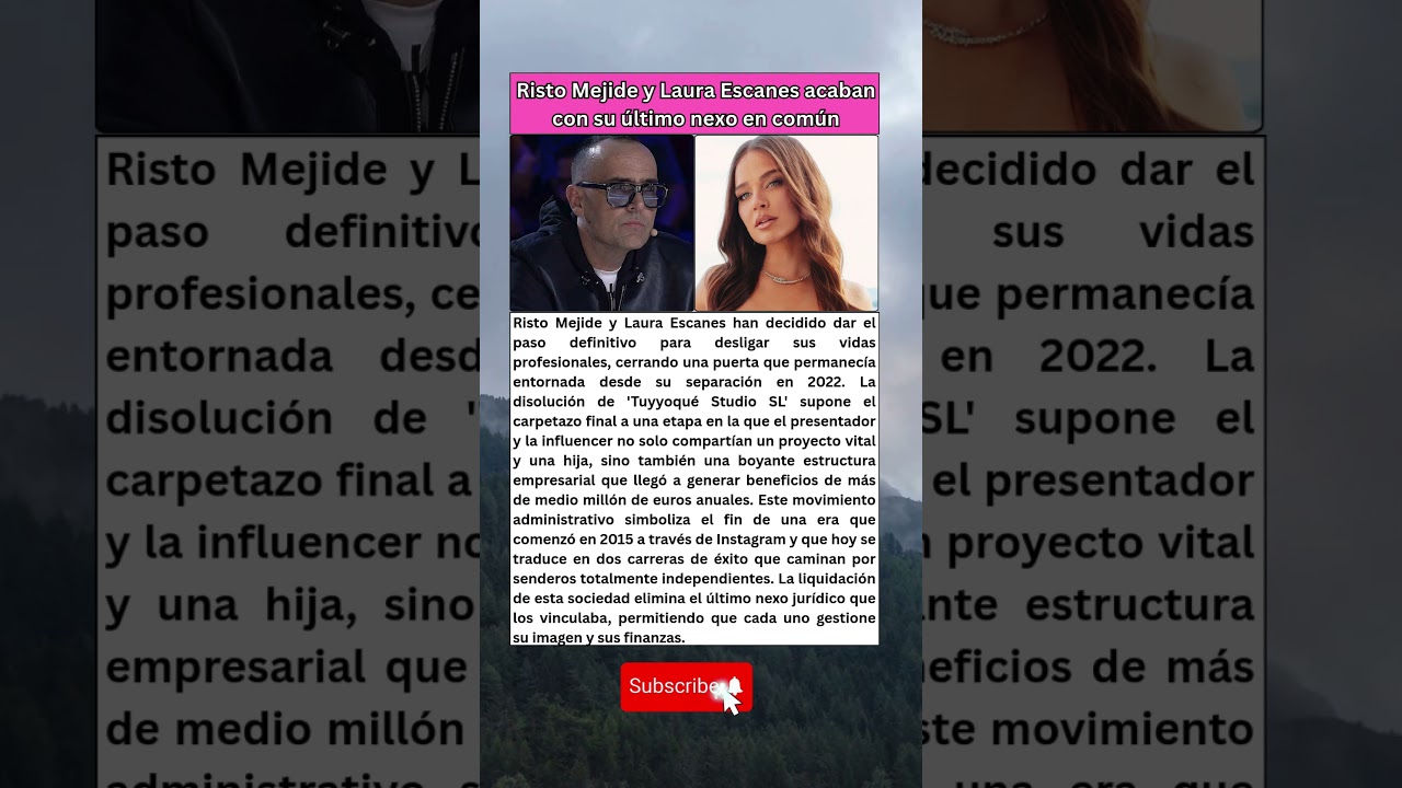 El &uacute;ltimo y DEFINITIVO paso de Risto Mejide y Laura Escanes 💔