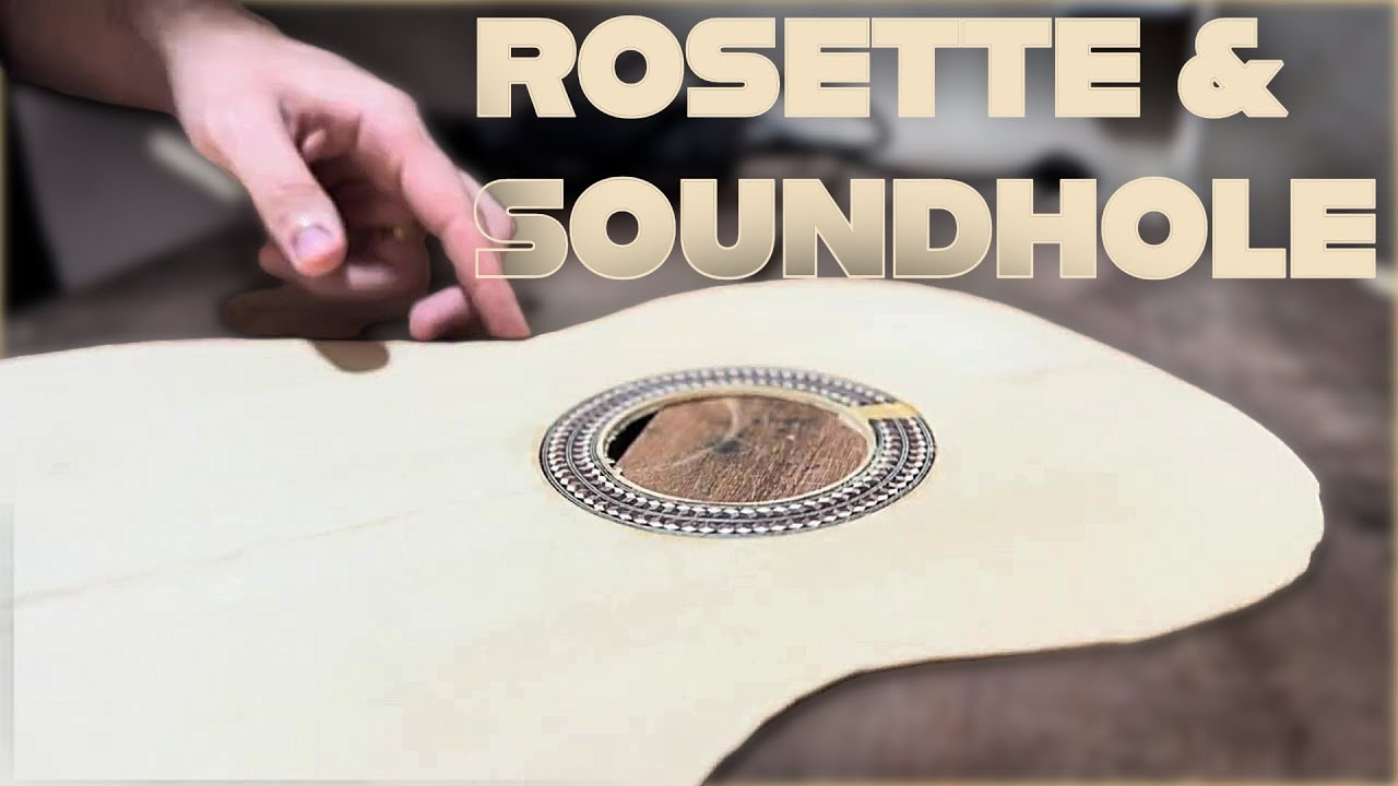 Installing the Rosette & Cutting the Soundhole &ndash; Classical Guitar Build with Exotic Wood