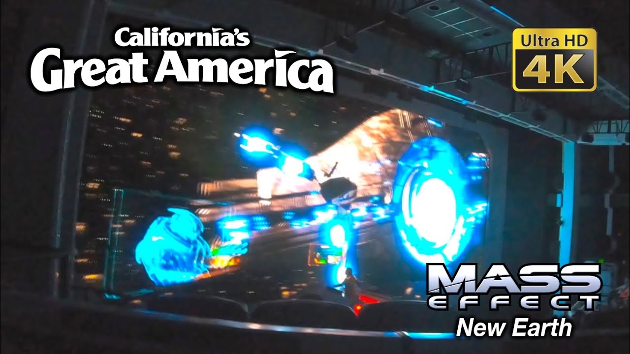 Mass Effect New Earth On Ride Ultra HD 4K POV with Queue California's Great America 2022-06-18