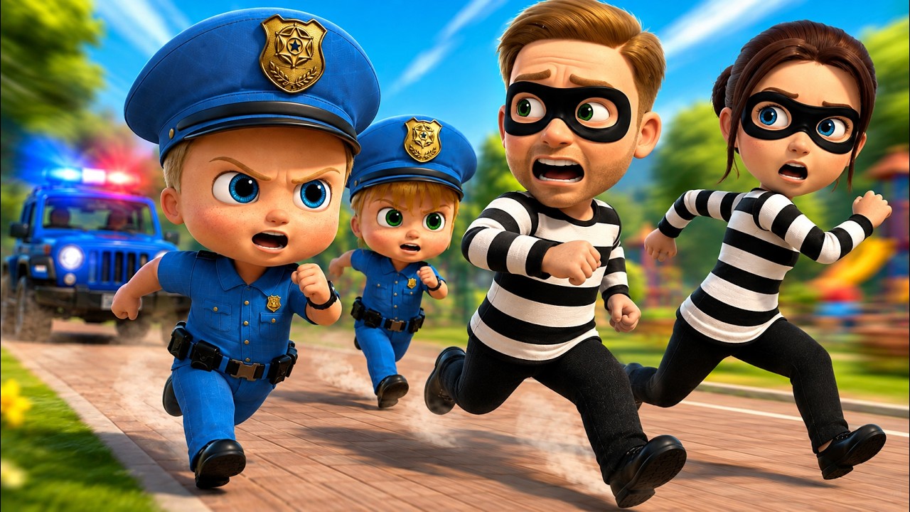 Brave Police Patrol in Action! 🚨 | Funny Kids Police Story