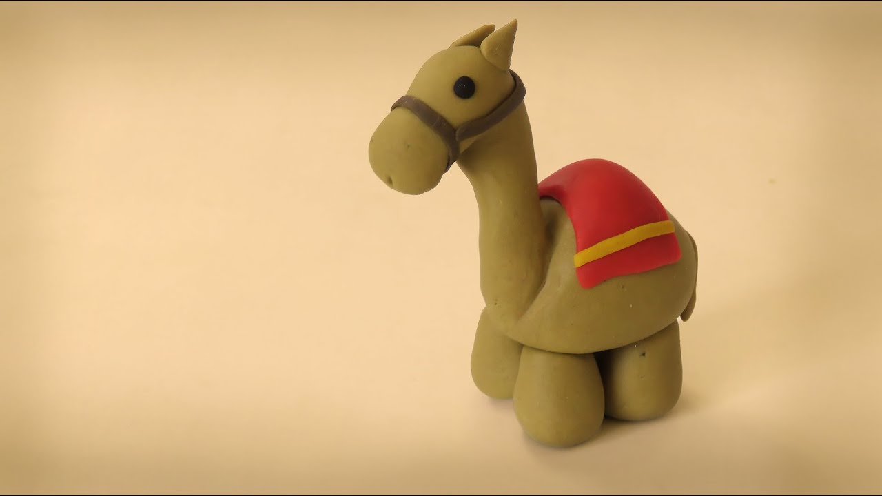 🔴 FAÇA um CAMELO / DROMEDÁRIO - Tutorial Fácil Biscuit, Pasta Americana, Clay ou Plastilina - DIY