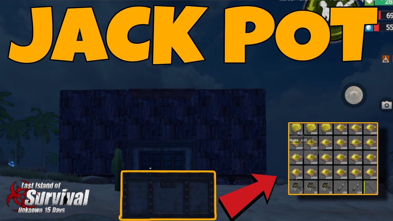 EU NÃO ESPERAVA TER ESSE TANTO DE LOOT NESSE BAÚ LAST ISLAND OF SURVIVAL GAMEPLAY
