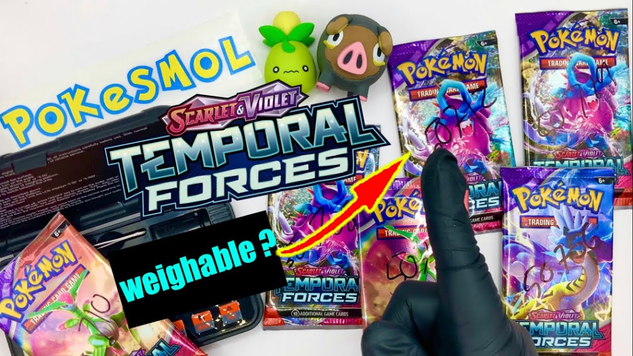 Opening new Pokémon temporal forces is it weighable #pokemon #temporalforces