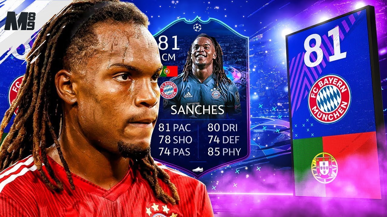 FIFA 19 UCL LIVE RENATO SANCHES REVIEW | 81 UCL LIVE SANCHES PLAYER REVIEW | FIFA 19 ULTIMATE TEAM