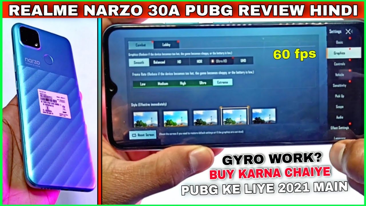 Realme Narzo 30a Pubg Test Smooth Extreme || Realme Narzo 30a Pubg Test 60fps || Narzo 30a pubg ||