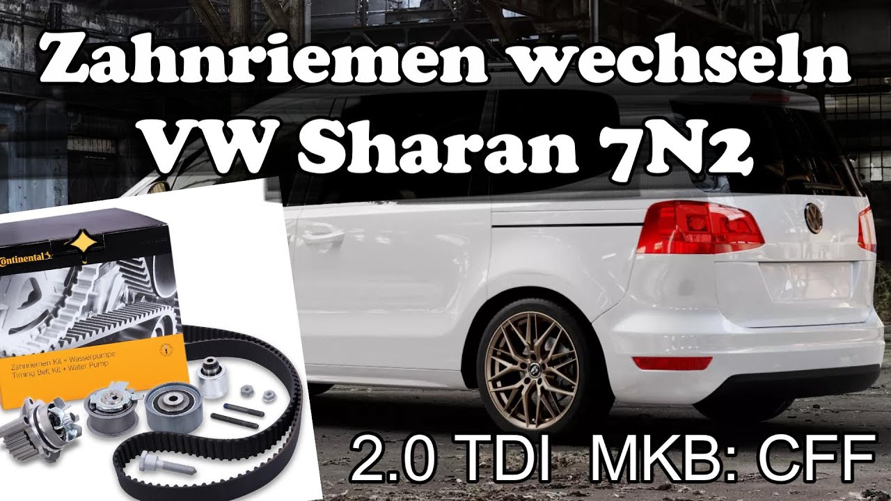 VW Sharan 2.0 TDI 7N2 Zahnriemen wechseln (VW Sharan 2.0 TDI 7N2 Timing Belt Change)
