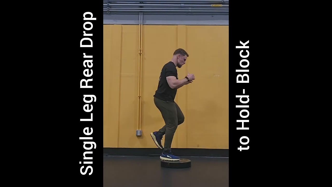 Single Leg Rear Drop to Hold- Block (options)