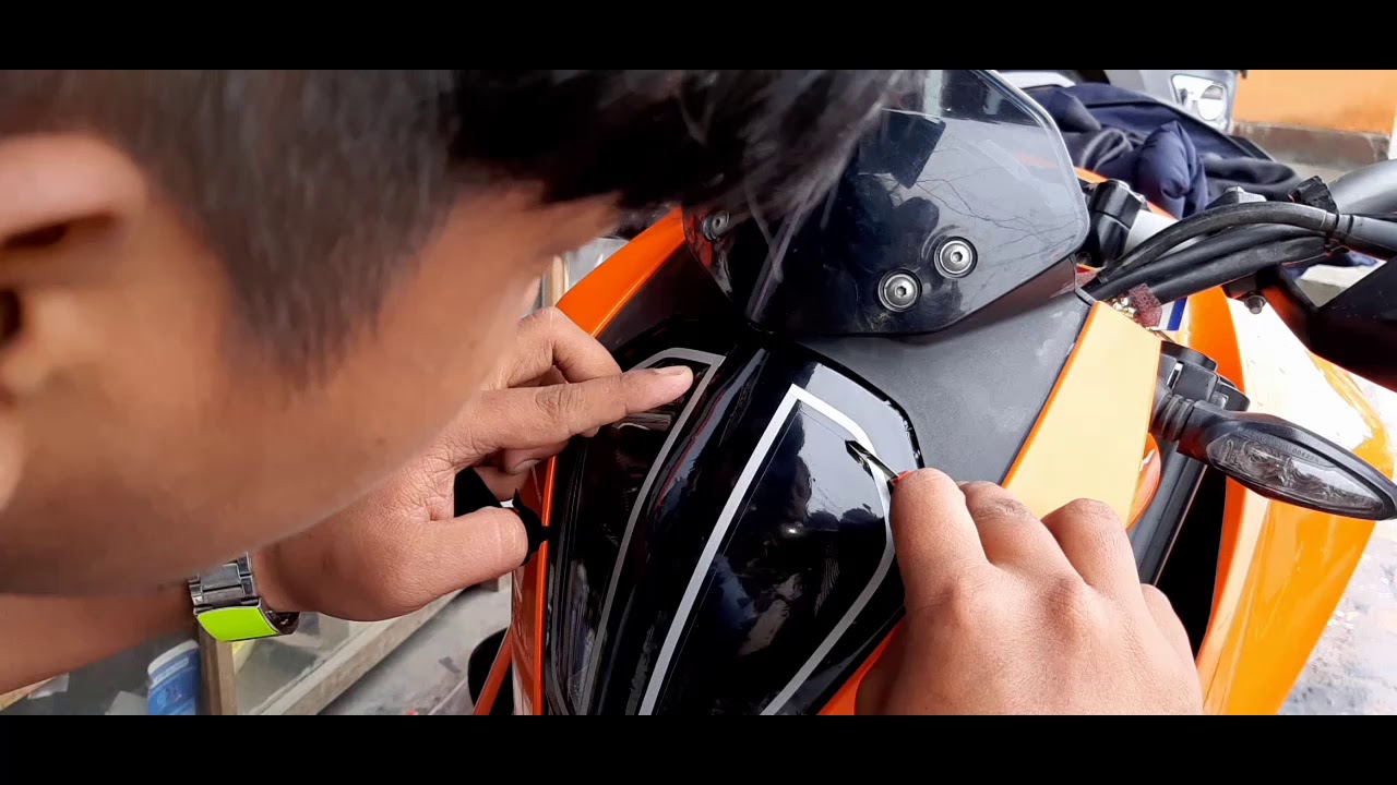 Ktm duke new headlight look//ktm duke 200 headlight modification