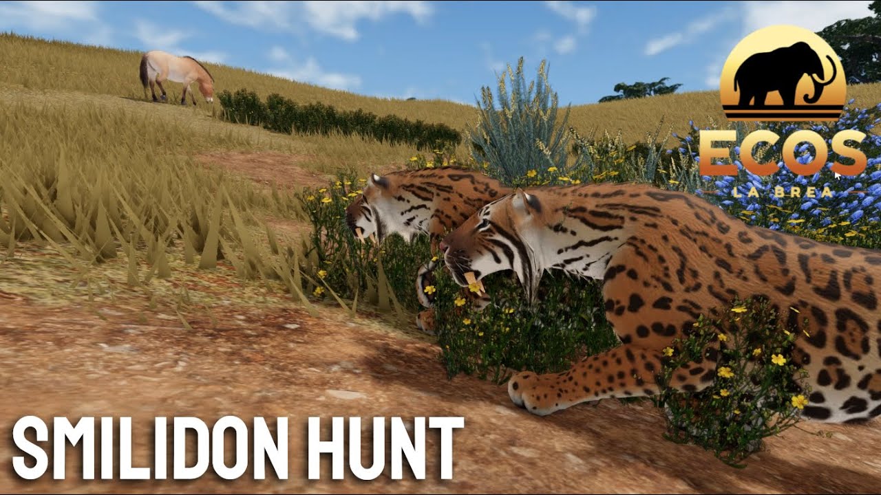 Smilodon Hunts a Western Horse | Ecos La Brea Roblox