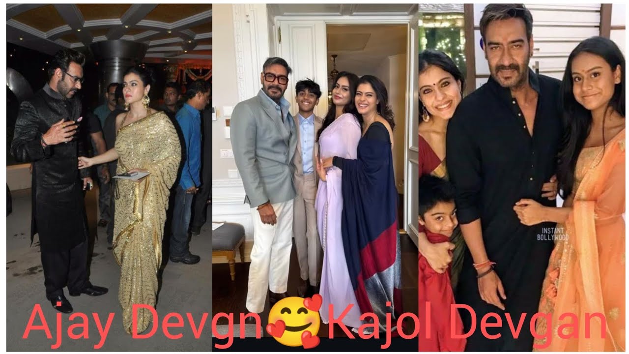 Bollywood actors Kajol and Ajay Devgn. They Video 