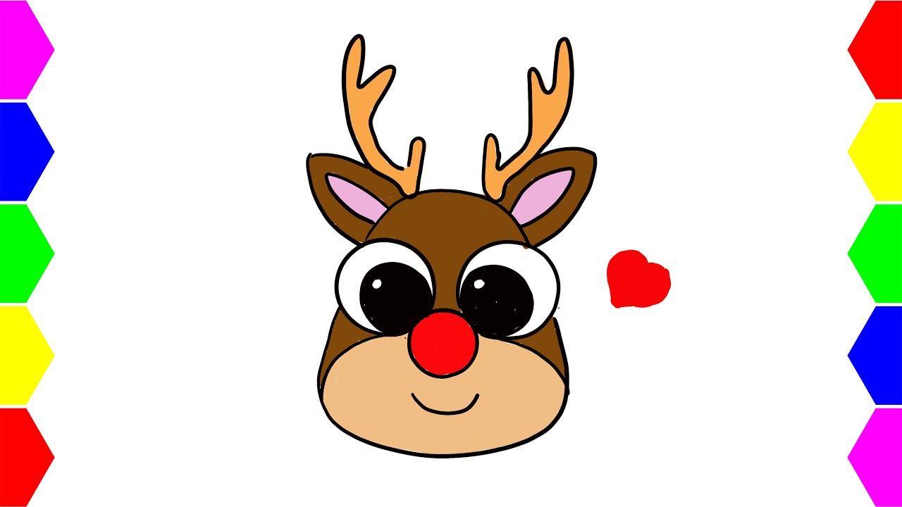How to draw a REINDEER 🦌 | Drawing and coloring | Step by step drawing 2023