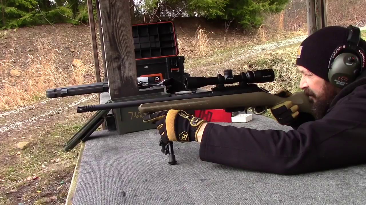 Ruger American Ranch Rifle 7.62x39. Wolf 124 Gr  FMJ vs  Hornady 123 Gr SST