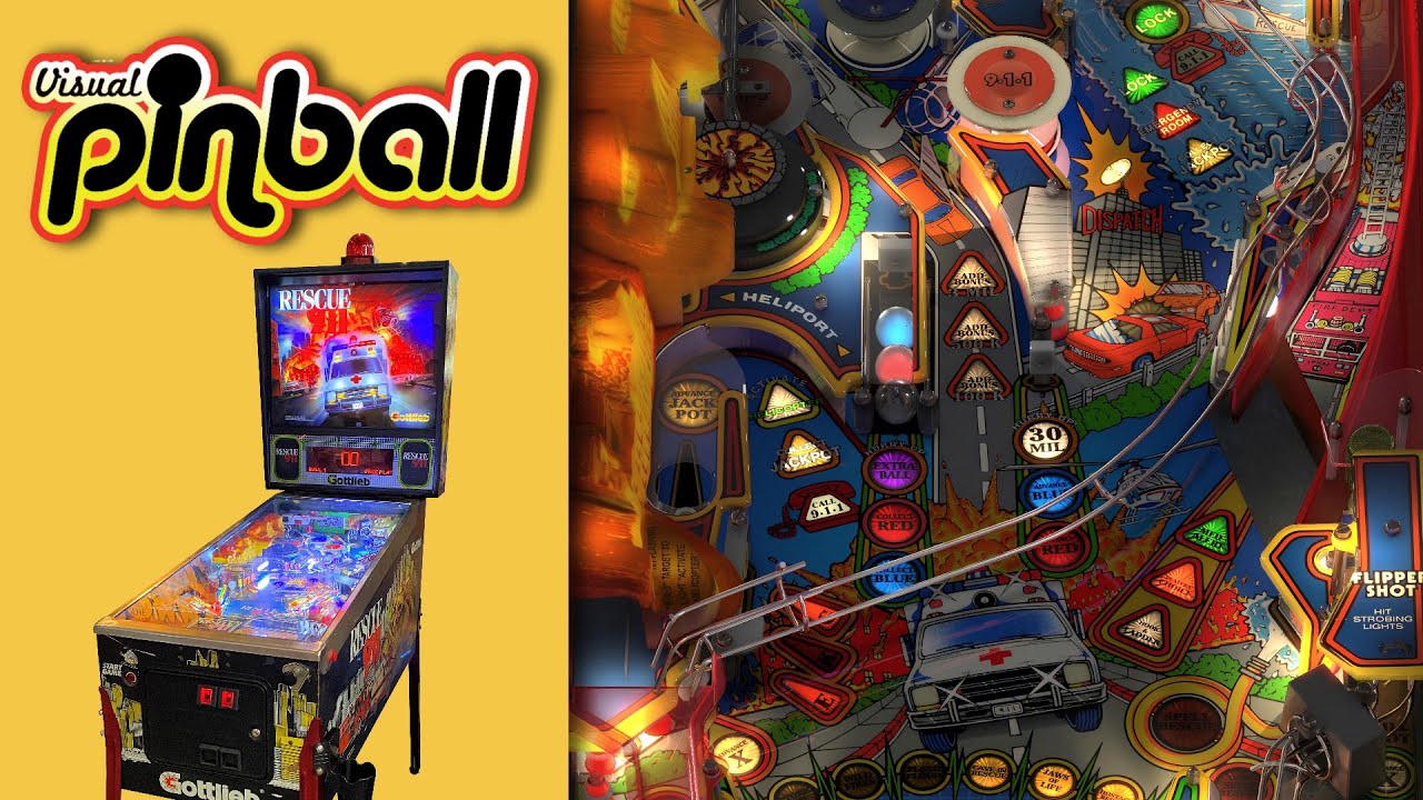 Rescue 911 (Gottlieb 1994) - Visual Pinball - VPX