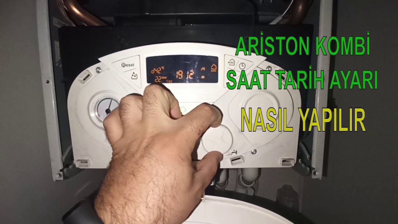 ARİSTON KOMBİ SAAT TARİH AYARI NASIL YAPILIR