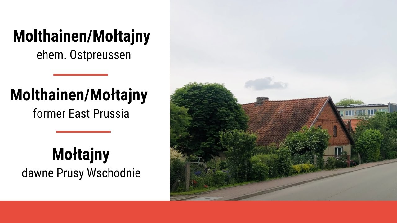 Spaziergang durch Molthainen (Mołtajny) in Masuren (Mazury) in Ostpreussen (heute Polen)