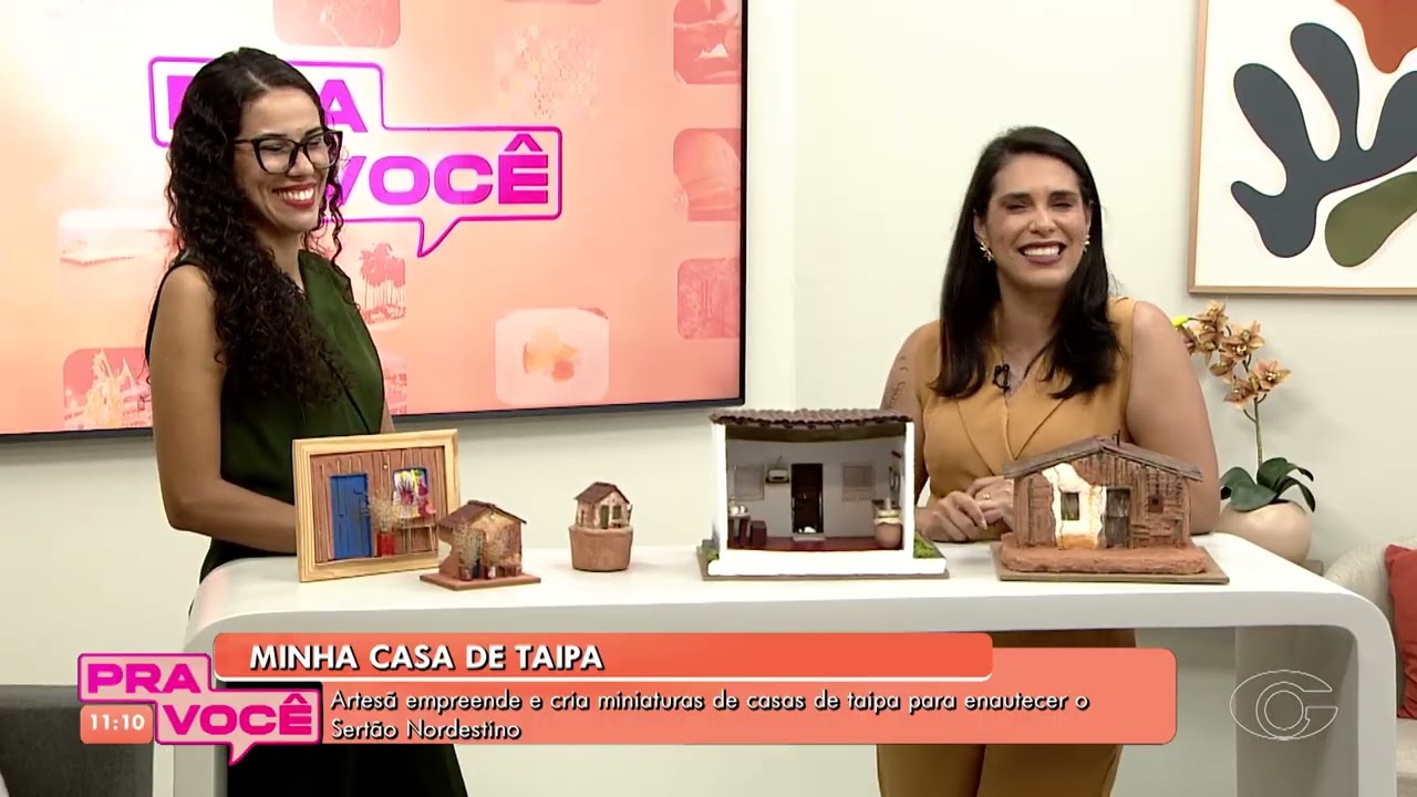 Artesã empreende e cria miniaturas de casa de taipa - 05/01/2025