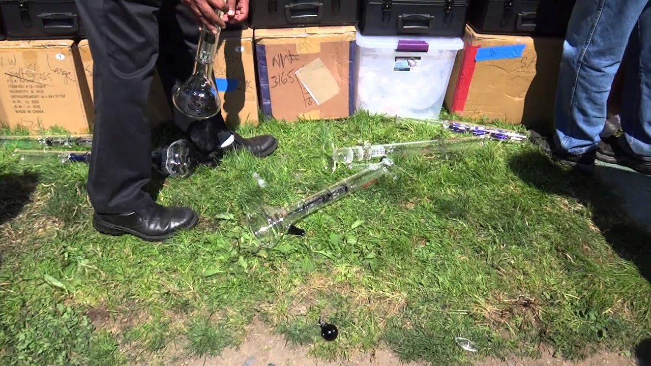 Seattle Hempfest Party Foul # 2       Broken Bongs