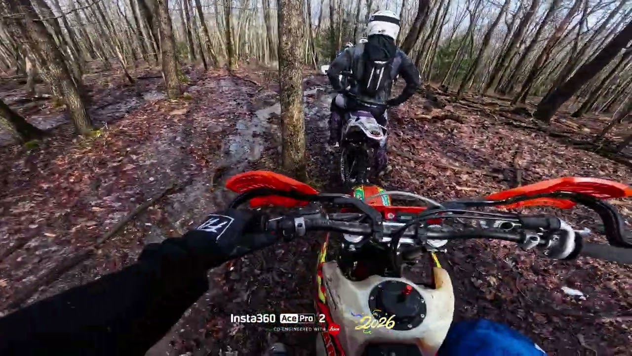 2025 KTM 300xc Doubletrack leading Into Rocky Singletrack.