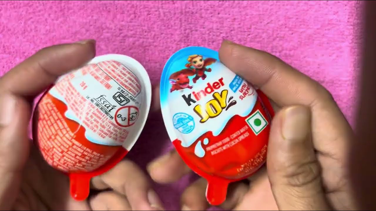 Kinder Joy 😍Unboxing new Toy 🧸 Sweet Candy 🍭 asmr #asmr #chocolate #satisfied 