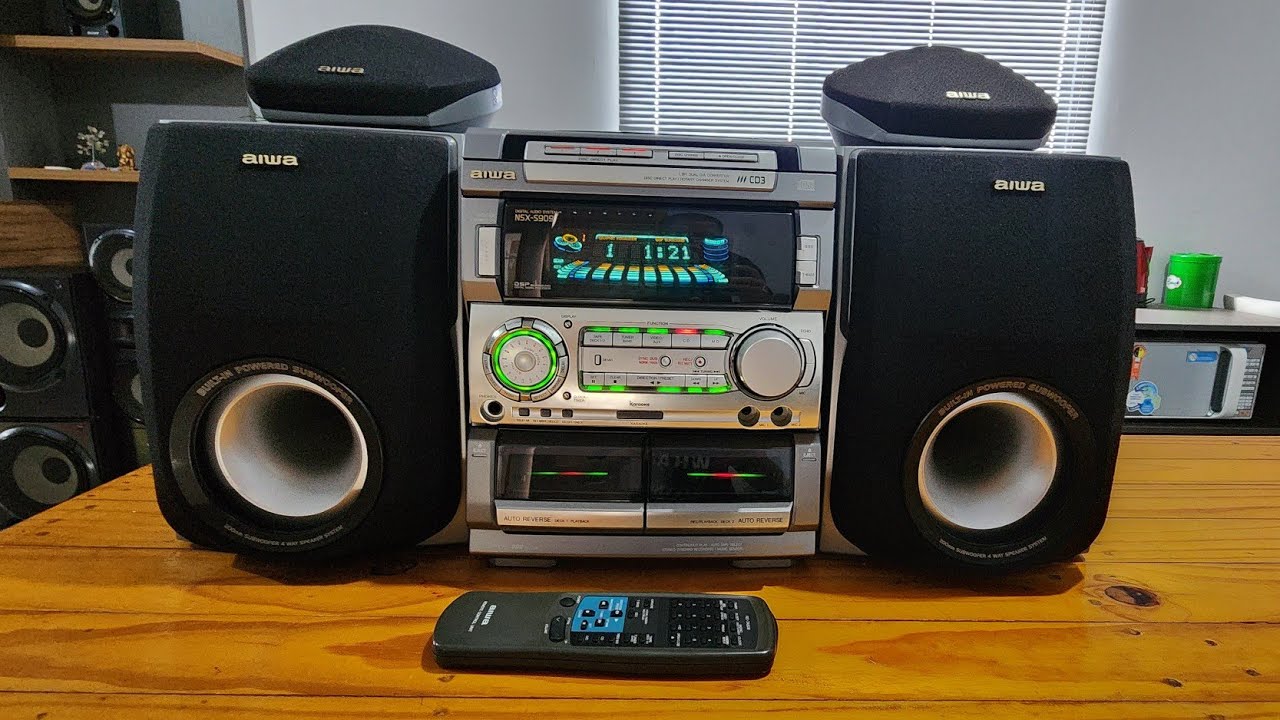 AIWA NSX-S909 ESSE É TOP DE LINHA #s909
