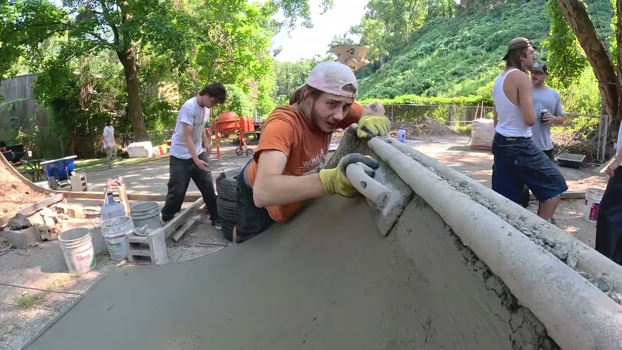 Oakland DIY Skatepark Mini Ramp Concrete Pour Recap - August 24, 2024