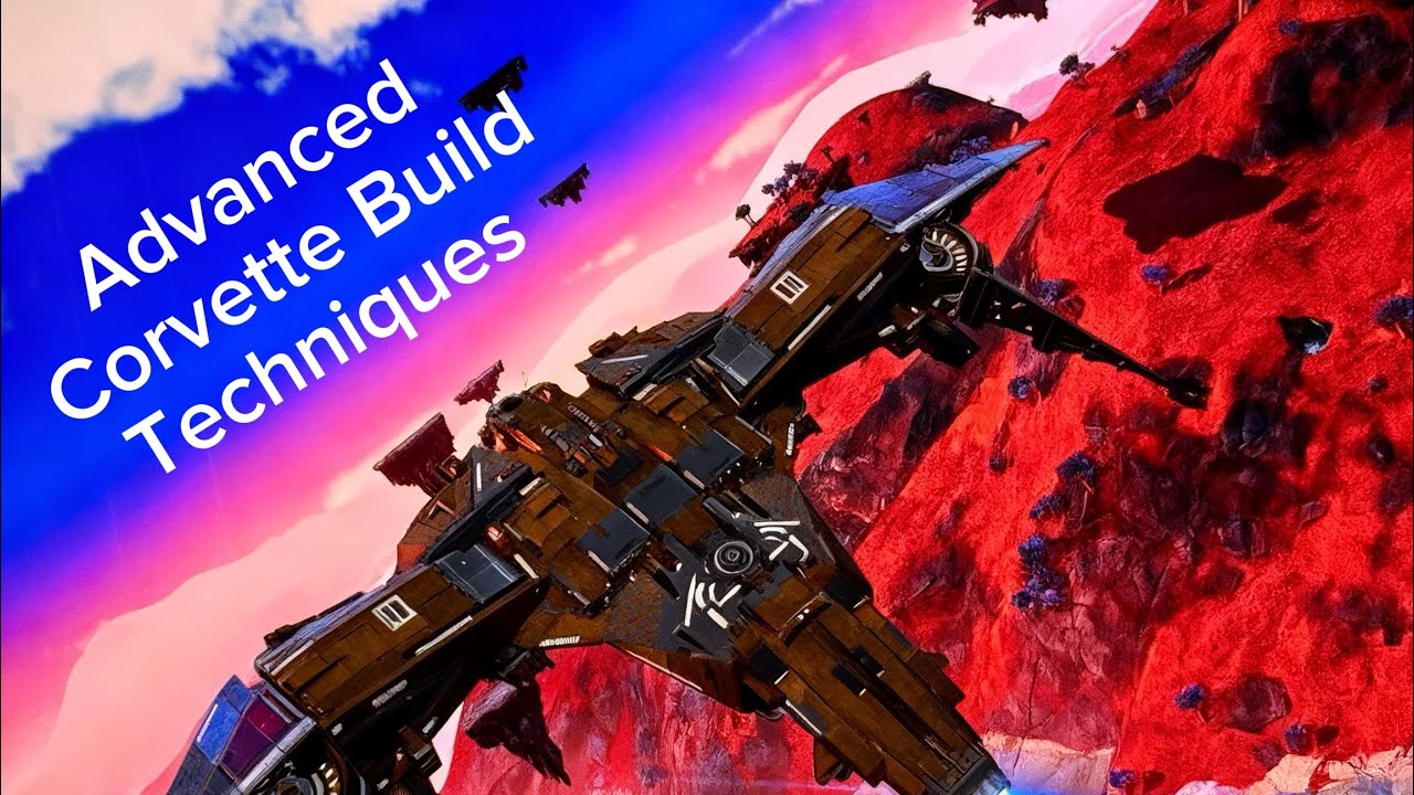 No Man’s Sky, Advanced Corvette build Techniques, Angled wings, Featuring The Benatar 