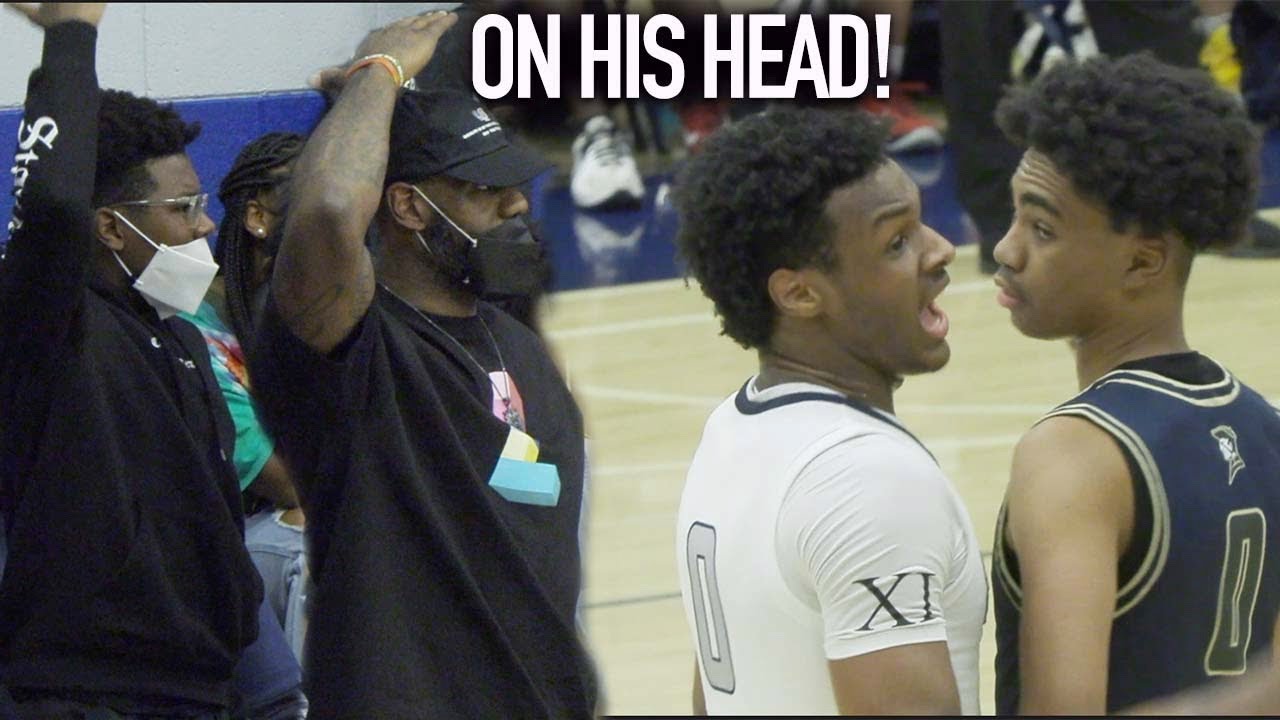 BRONNY'S FIRST START FOR SIERRA CANYON! Throws Down Nasty Dunk With LeBron Watching!
