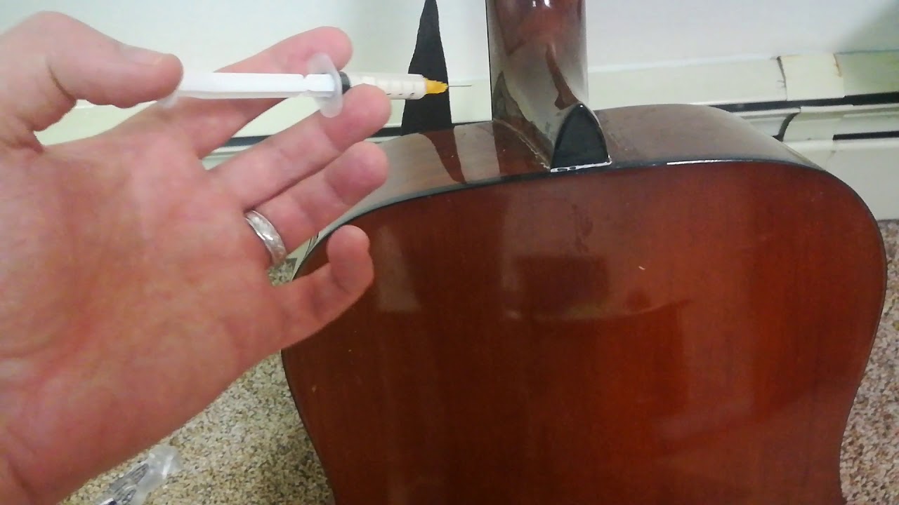 How to fix a cracked guitar neck heel the easy way.