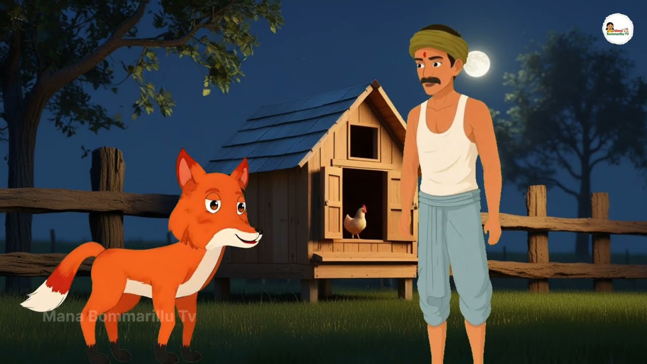 నక్కకు గుణపాఠం చెప్పిన రైతు | Farmer and Fox Moral Story in Telugu | Moral Stories.@ManaBommarilluTv