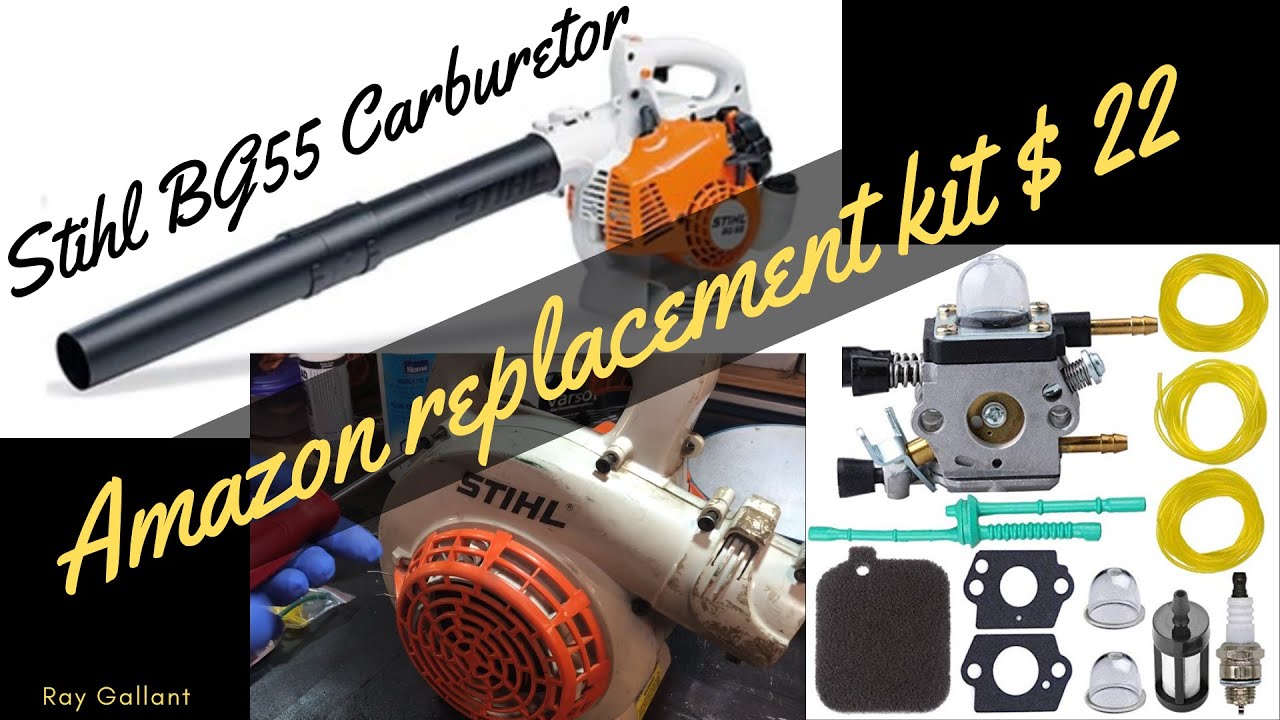 REPLACING CARBURETOR STIHL BG55 LEAF BLOWER