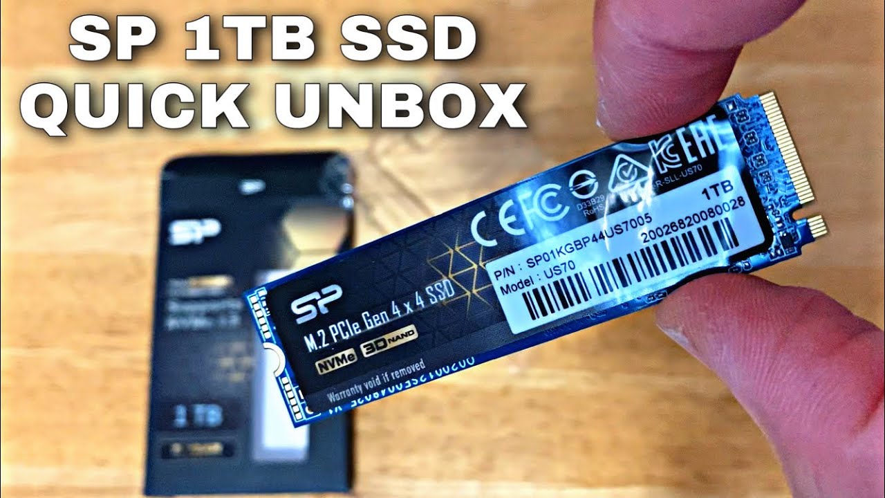 Silicon Power 1TB - NVMe M.2 PCIe Gen3x4 2280 SSD - Quick Unbox