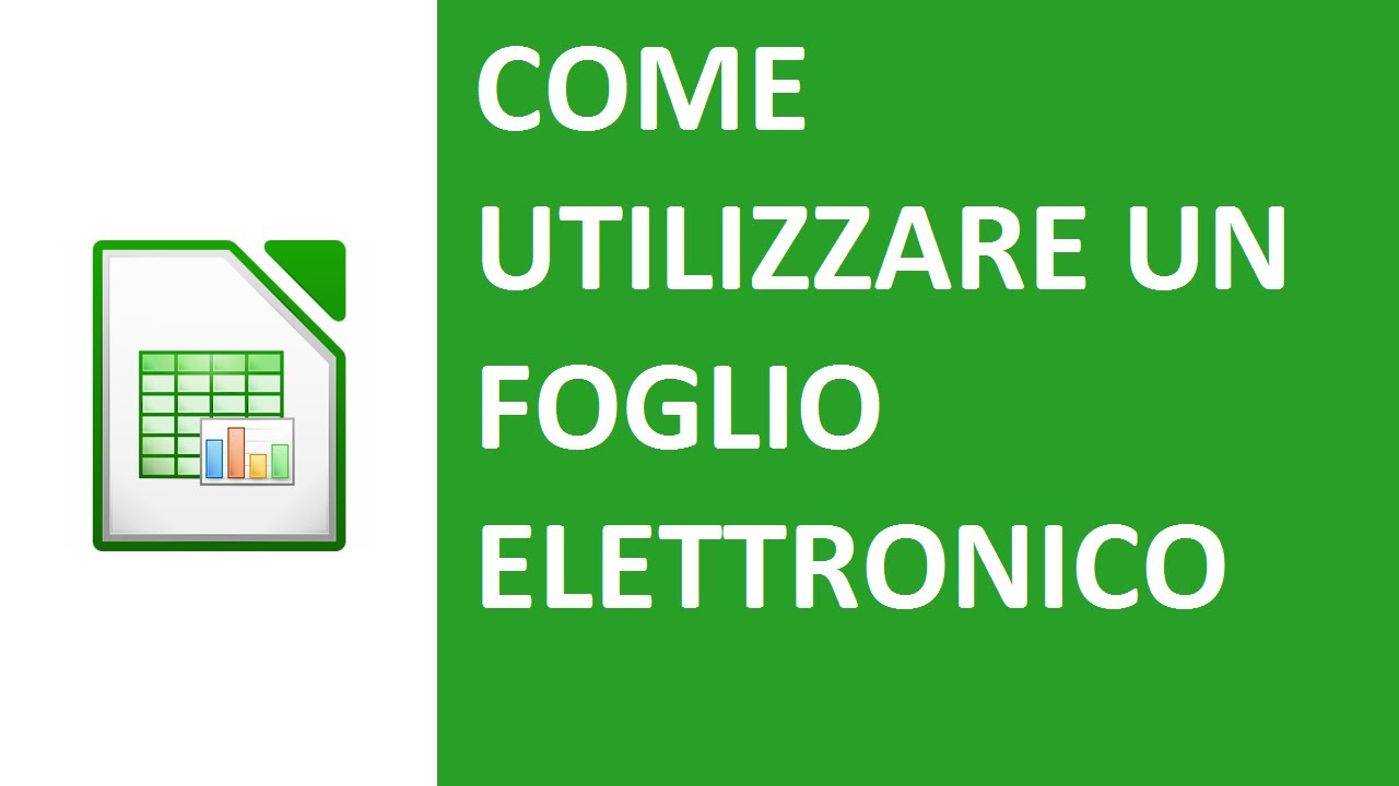 Come usare un foglio elettronico