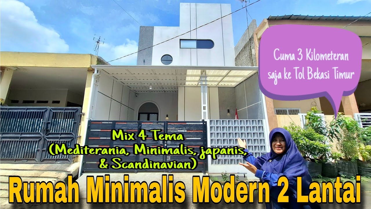 RUMAH MINIMALIS 2 LANTAI ALA MILENIAL TERDEKAT KE TOL BEKASI TINUR