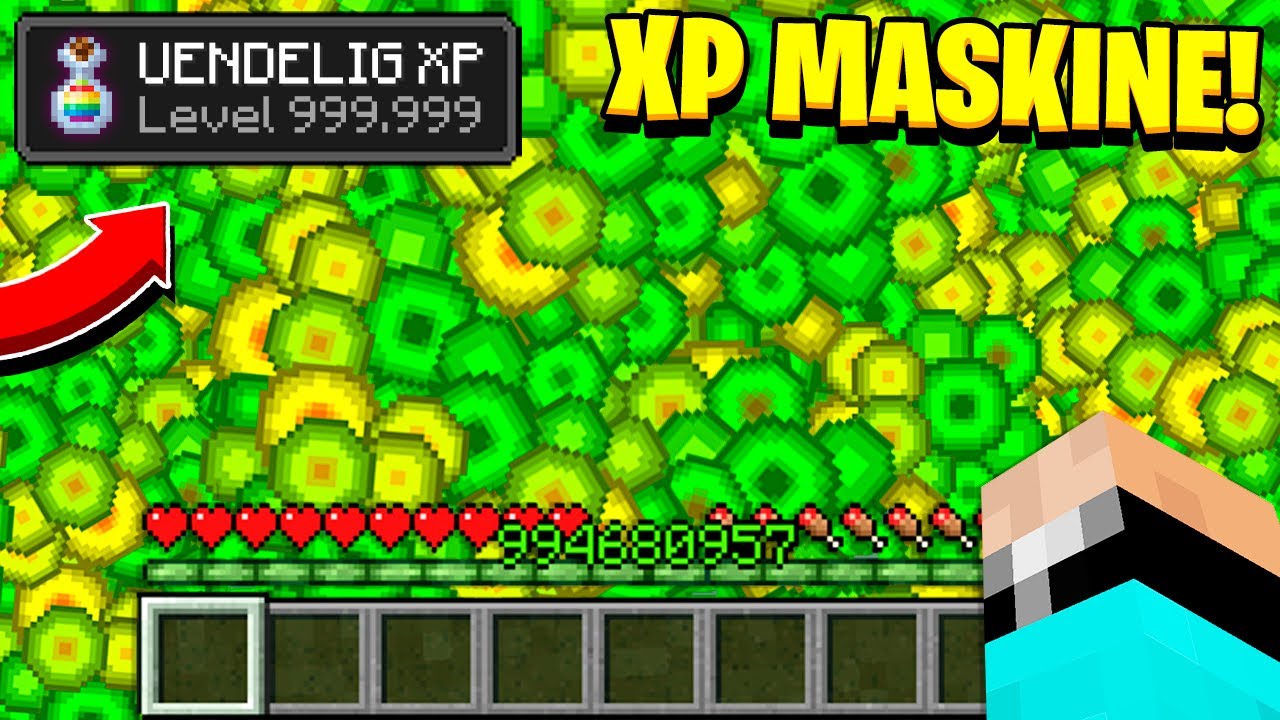 JEG BYGGER EN VANVITTIG XP MASKINE!! *UENDELIG XP* (DANSK MINECRAFT)