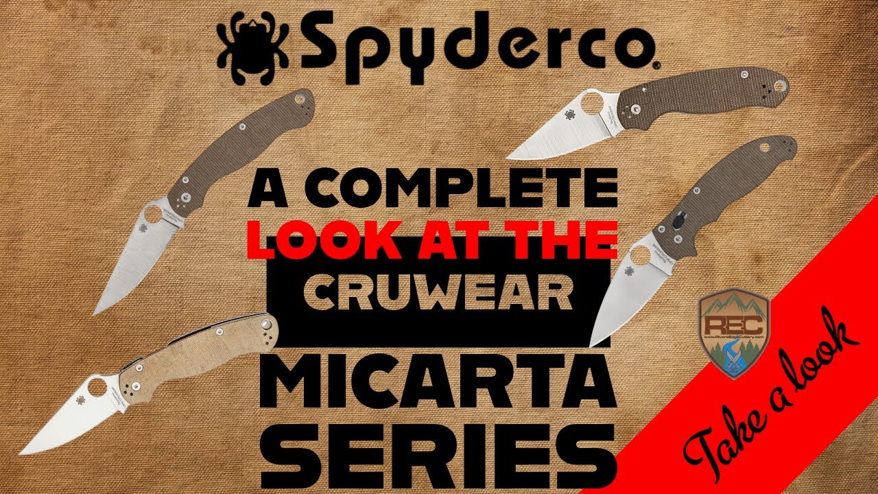 Серия Spyderco Cruwear Micarta «Crucarta» в магазине River’s Edge Cutlery — Pm2, Para3, Manix 2, ...