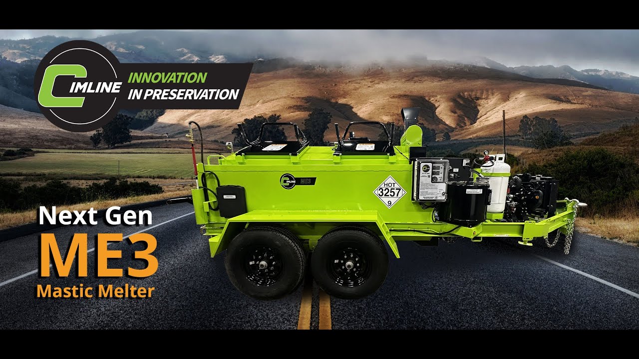 Cimline Next Generation ME3 - 350 Gallon Towable Mastic Melter