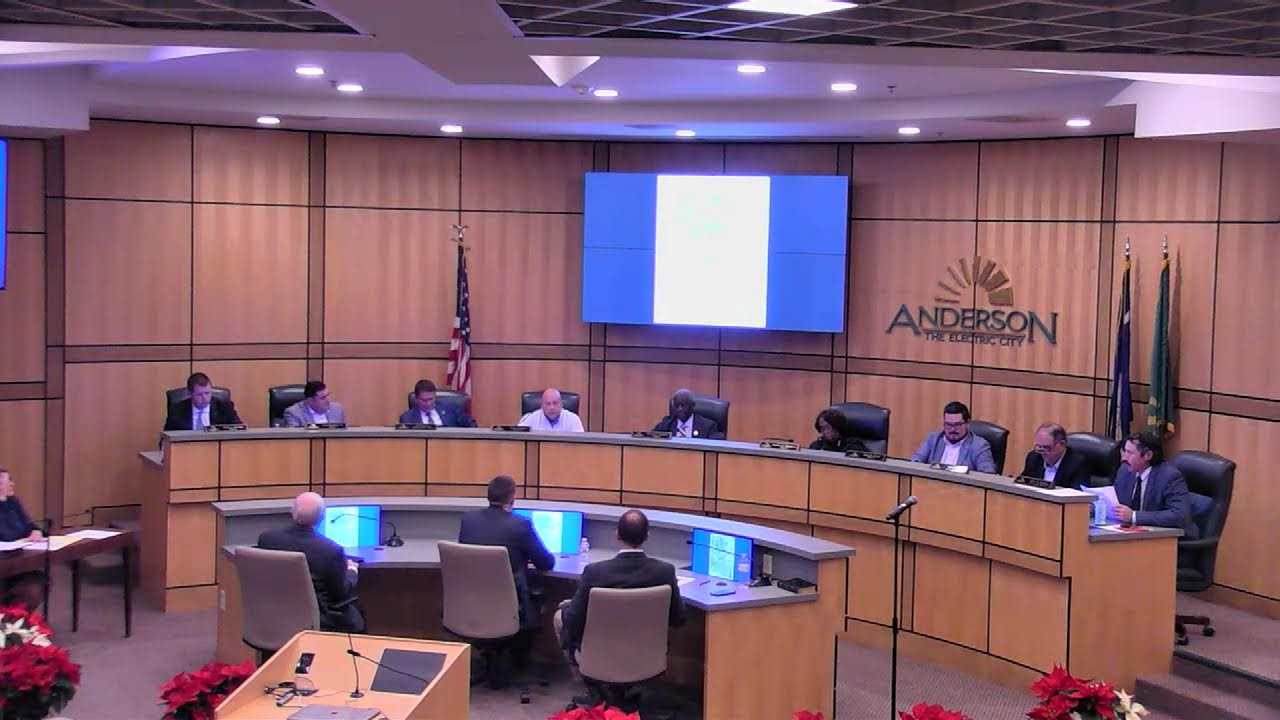 City of Anderson Council Meeting - December 8 2025