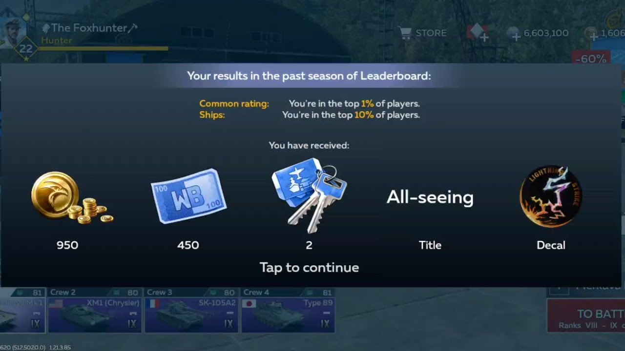Leaderboard Awards🥀+ Collector's Trophy🔥Big Gambling | War Thunder Mobile 