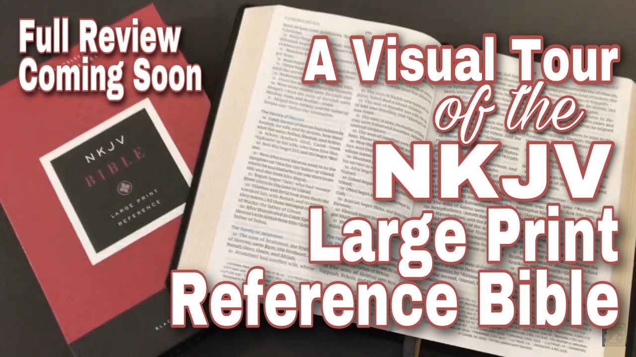 🎶 A Visual Tour of the NKJV Large Print Reference Bible - Maclaren Series 🎶 (Bible Review)