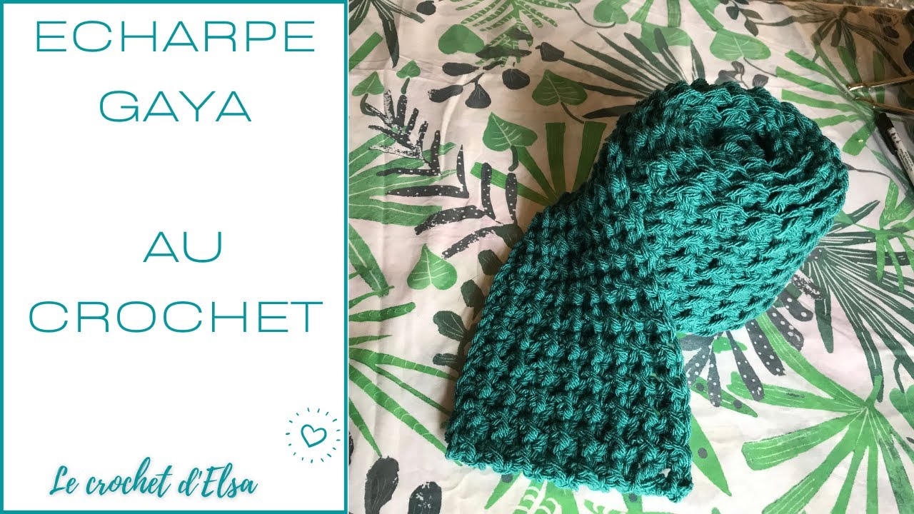 Écharpe facile au crochet - Écharpe Gaya - Crochet women scarf