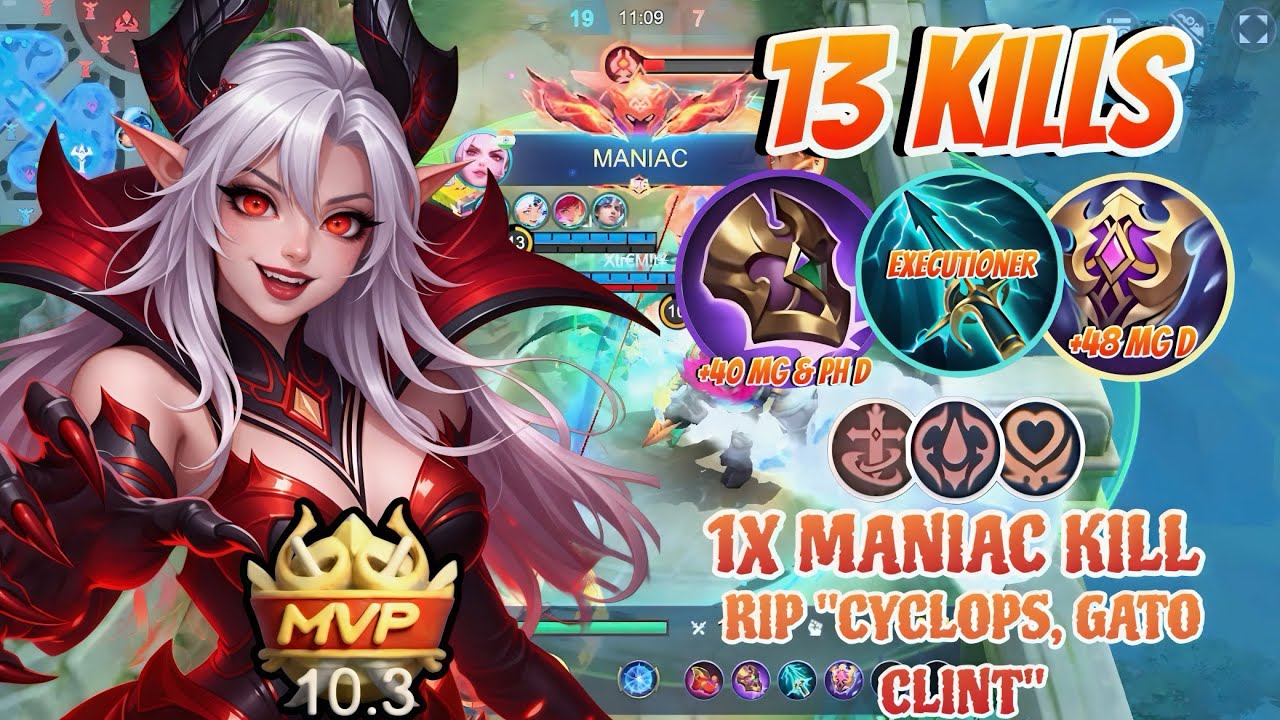 ALICE 13Kills + Maniac Kill🤯RIP Cyclops😱@mlbbindonesia4754 @mlbbcis @MLBBLATAM @MobileLegendsCinema 