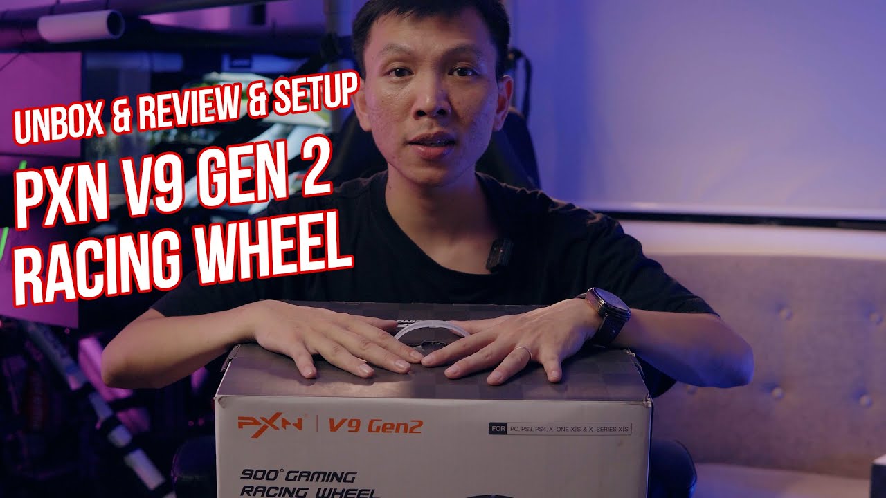 Unbox Review Setup | Mở hộp đánh giá Vô lăng PXN V9 Gen 2 Gaming Racing Wheel 900 | #PXN #V9Gen2